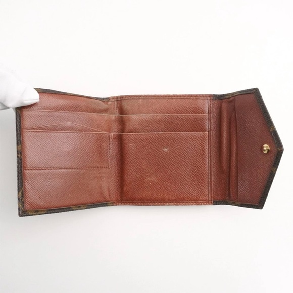 Authentic Louis Vuitton Classic Monogram Flowers Canvas Envelop Sarah Wallet - Picture 7 of 14